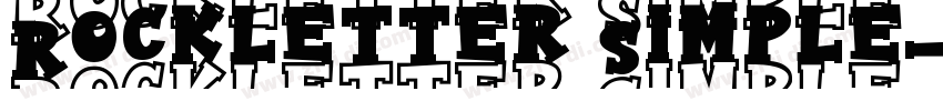 Rockletter Simple字体转换